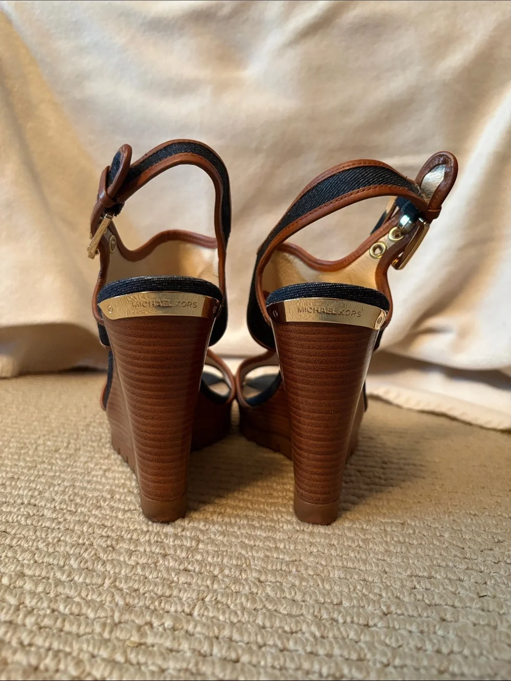 Michael Kors Denim Wedges